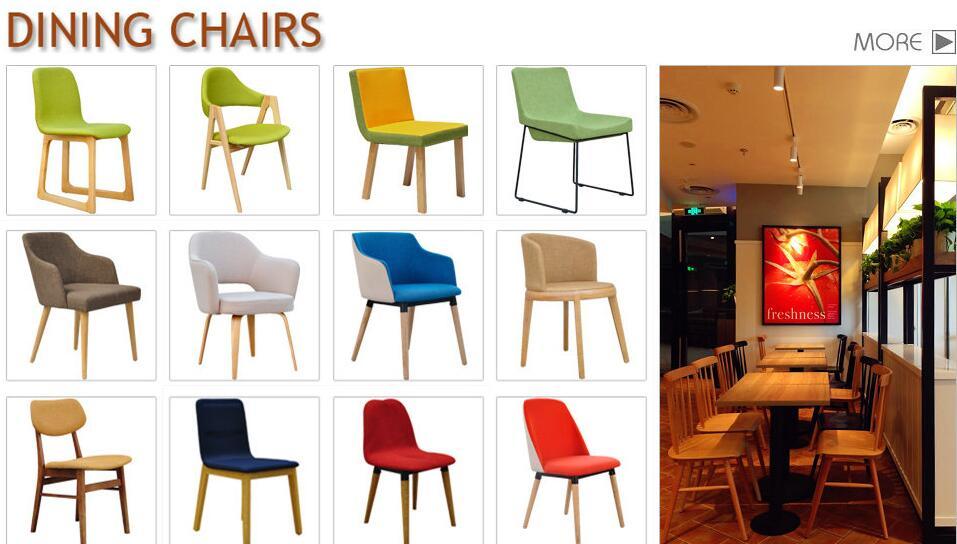 Simple Modern Design Stainless Steel Metal Legs High Back Stackable Wooden Dining Room Chair