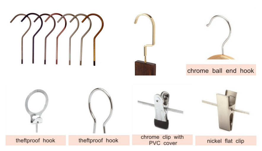 Hight Quality Aluminium Cloth Hanger with Clips for Store Ficture (GLMH01)