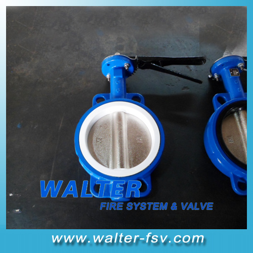 PTFE Lined Butterfly Valve of Wafer Type