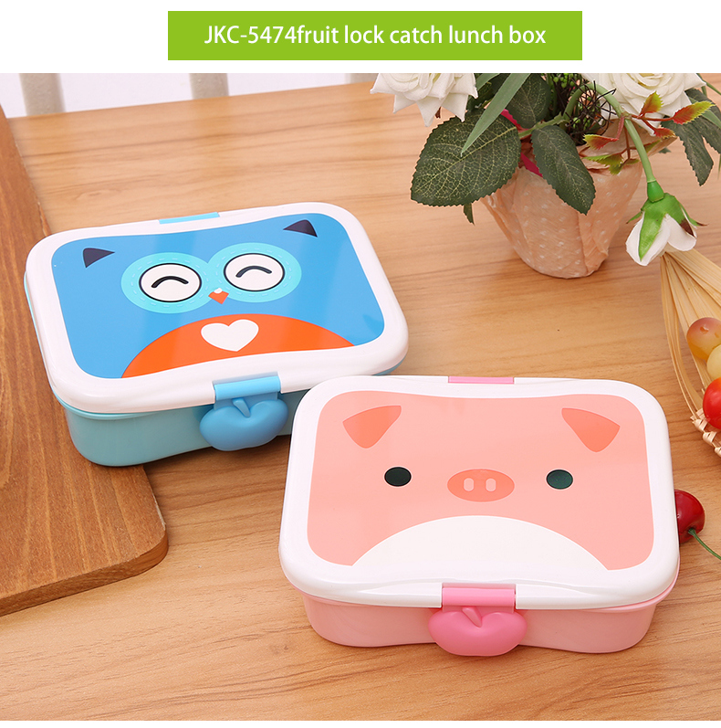 High Quality Small Bento Fruit Lock Catch Fashion Colorful Lunch Box