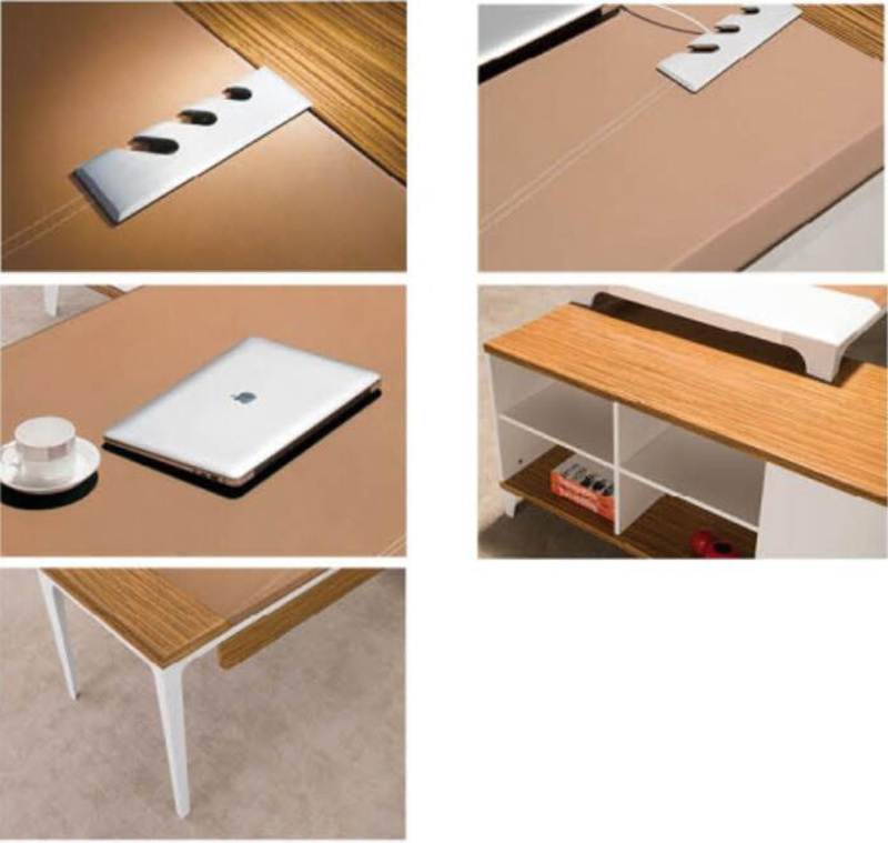 Modern L Shape Wooden Office Executive Boss Table (HF-GD019)