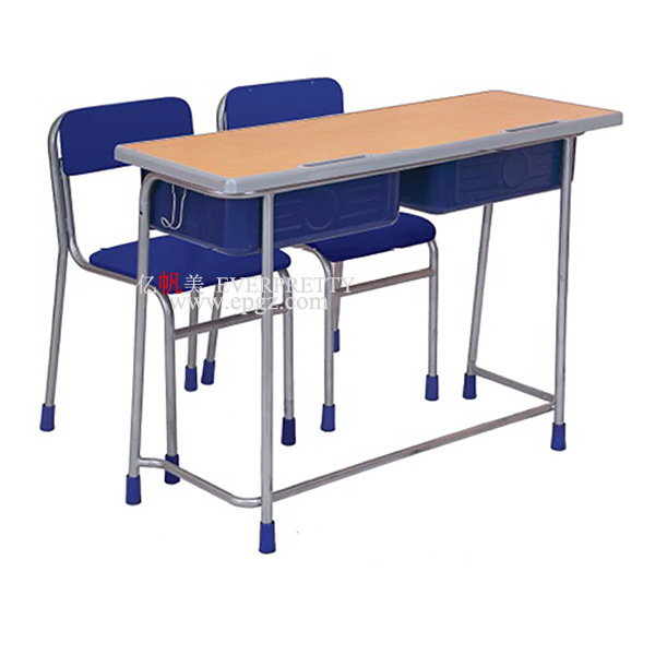 Adjustable 2 Seater Student Desk Set School Table and Chair