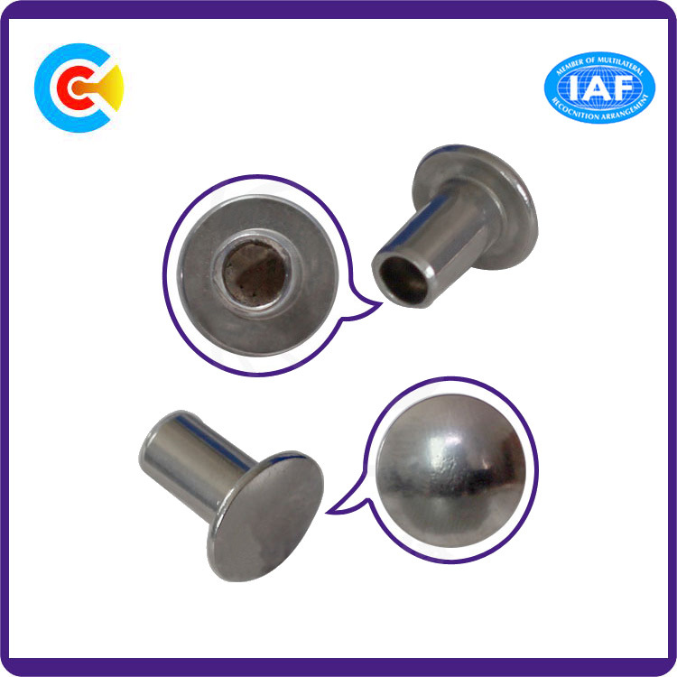 Carbon Steel Non-Standard Mushroom Head Semi-Tubular Rivet/Screw Binding Post Screw