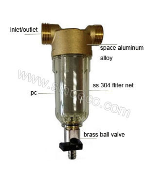 Brass Central Backwash Prefilter Strainer