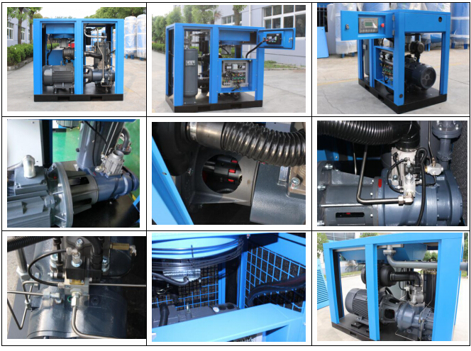 0.7/0.8/1.0/1.3 MPa Air Compressor/Screw Air Compressor/Air Compressor Price with Dreyer & Tank in China
