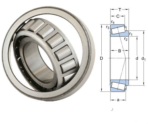 Inch Size Tapered Roller Bearing T2ED080 T2ED070 T2ED050 Excavator Bearing