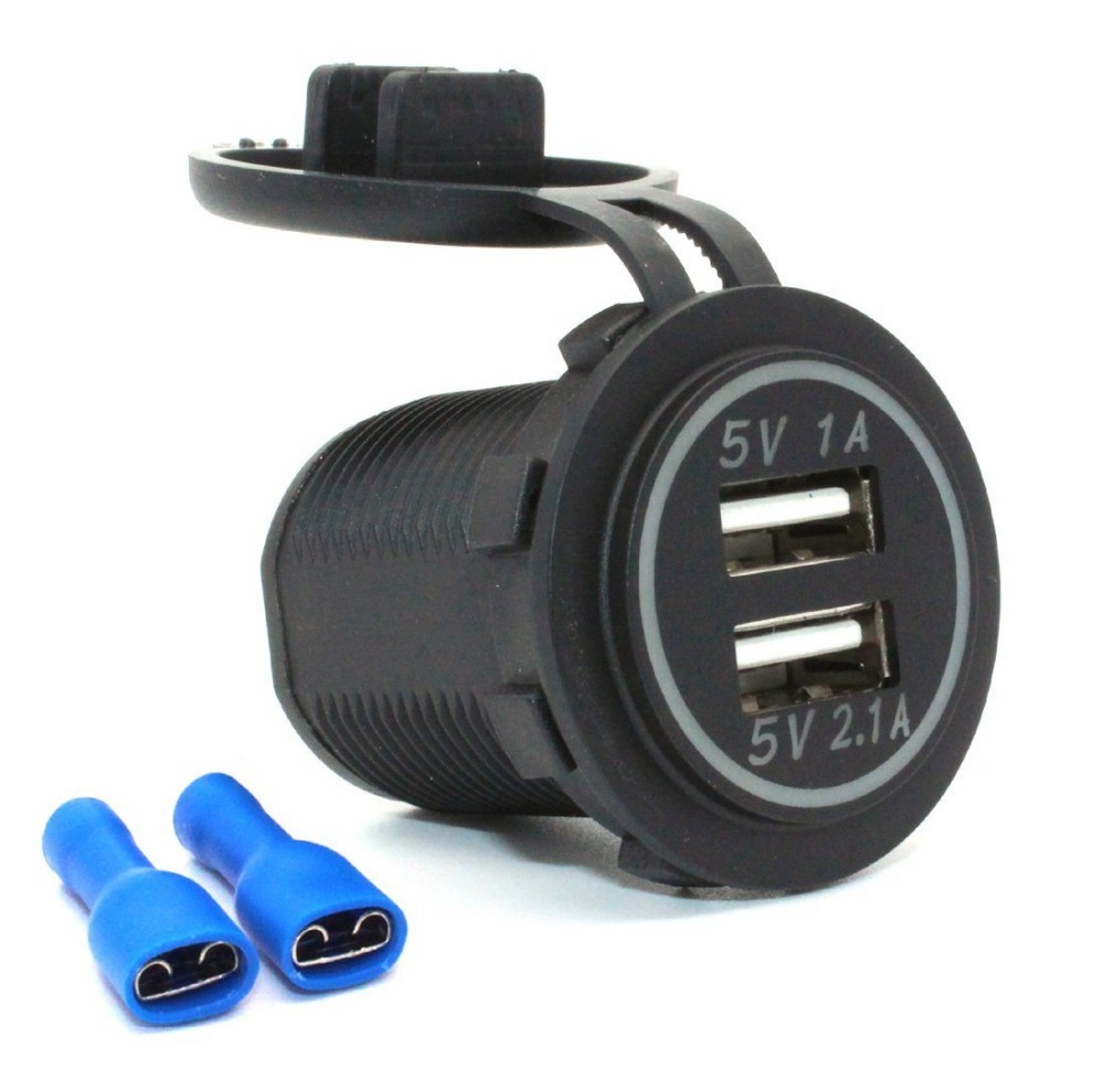 USB Socket Dual Charger Car & Auto Cigarette Lighter