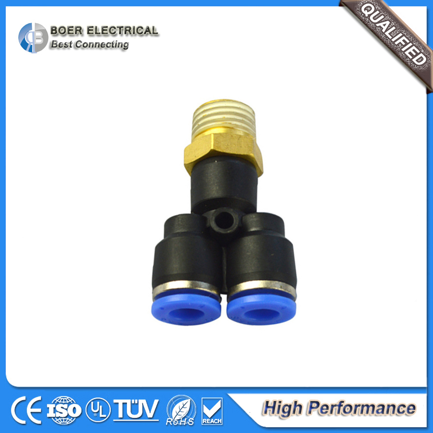 Brass Pipe Fittings Pneumatic Quick Connector Fitting