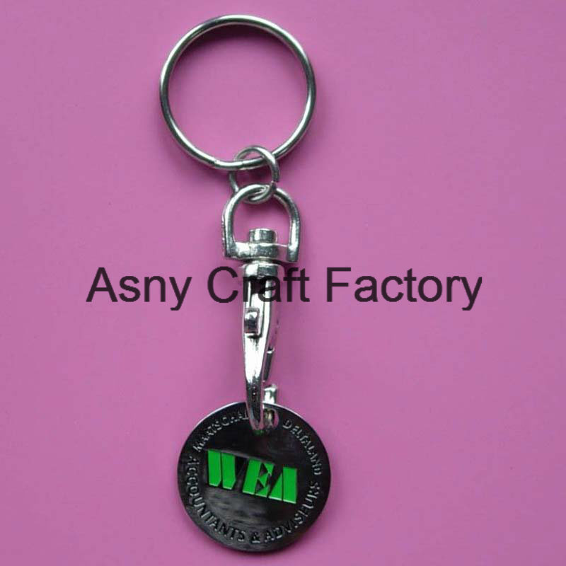 Customized Trolley Coin Holder Shopping Cart Coin