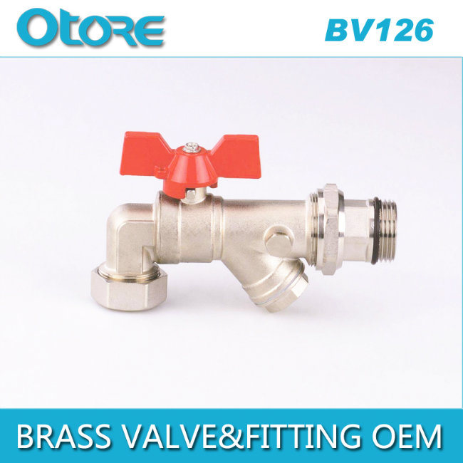 Brass Ball Valve with Check Valve