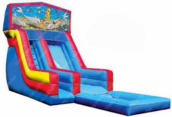 Inflatable Bounce Inflatable Slide, Commercial Triple Tubes Inflatable Bouncer Slide