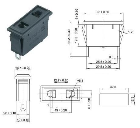Extension AC Terminal Electrical Power Socket