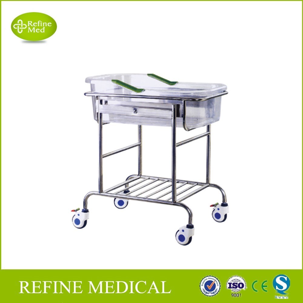 D-4 Hospital Stainless Steel Infant Bed