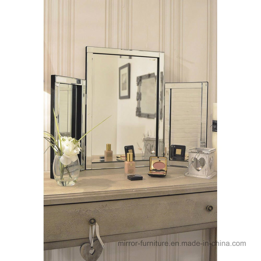 Modern Venetian 3D Frame Home Triple Mirror Dressing Table Mirror