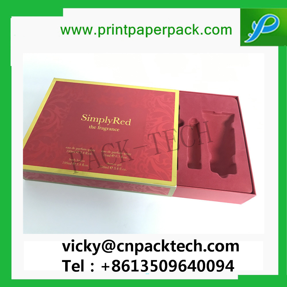 Custom Printed Box Packaging Durable Packaging Cosmetic Packaging Box Cosmetic Sleeve and Tray with Moulded Insert