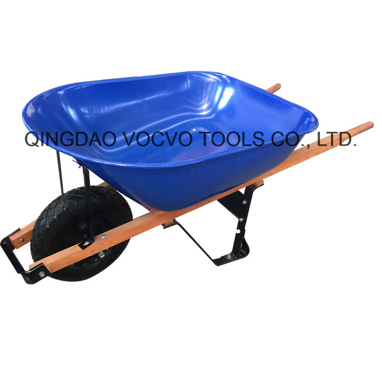 Free Sample Heavy Wheelbarrow with Wood Handle