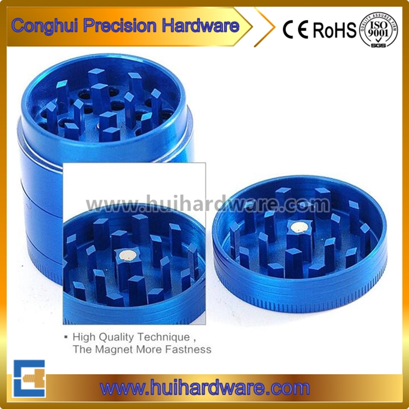 High Quality CNC Machining Parts CNC Tobacco Grinder Anodized Aluminum Herb Grinder