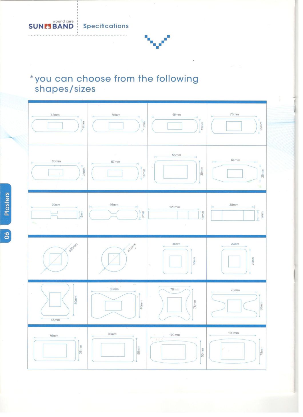 Wound Care Customized Adhesive and Bandage Plaster with Ce & FDA