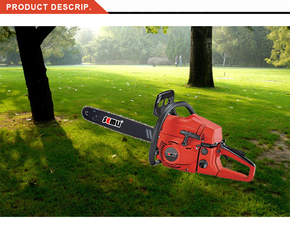 Gasoline Chain Saw with High Power Engine