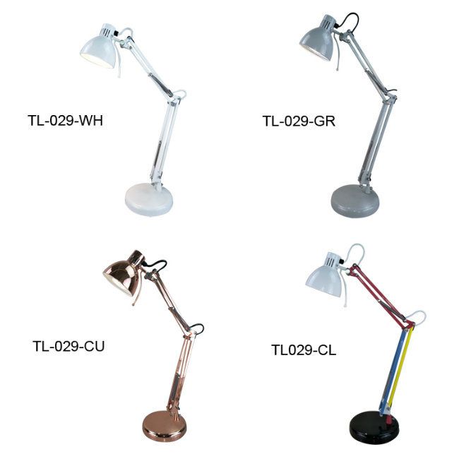 Modern Table Lamp Long Swing Arm Foldable Desk Lamp for Hotel Studying Room