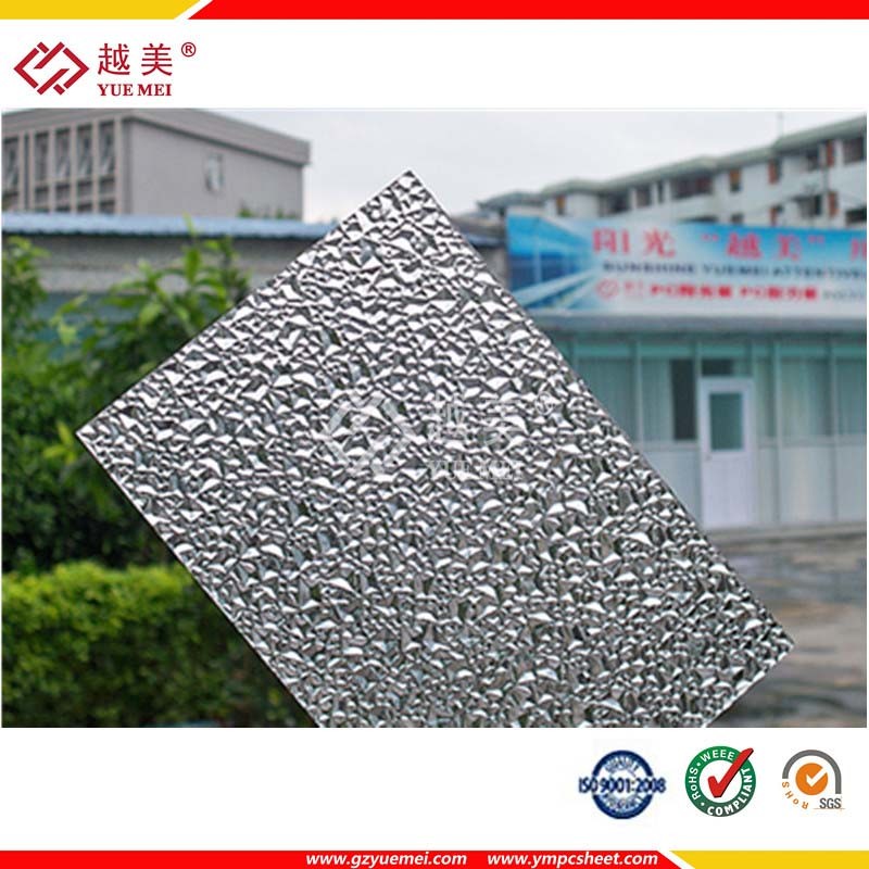 Embossed Polycarbonate Roofing Sheet Textured Solid Sheet Price PC Sheet