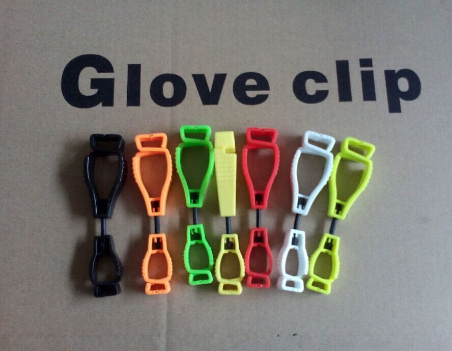 Multicolor Plastic Gloves Safety Clips