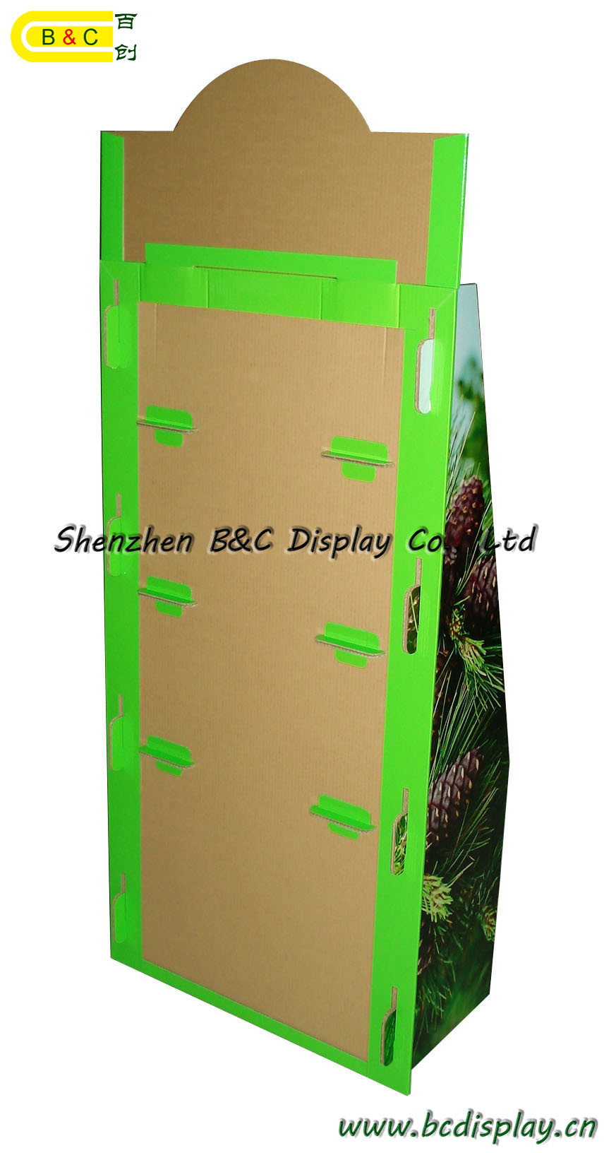 2016 Hot Selling Cardboard Display for Agricultural Products Cardboard Floor Display Stand (B&C-A004)