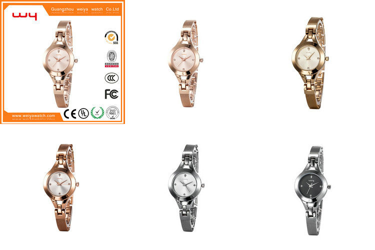 OEM/ODM Stainless Steel Gift Ladies Wrist Watch (Wy-010)