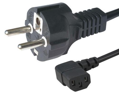 1.5m Straight EU Schuko Power Cord with IEC C13