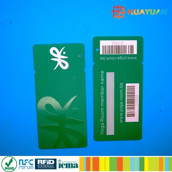 Barcode Supermarket Loyalty Plastic Key Tag for Promotion