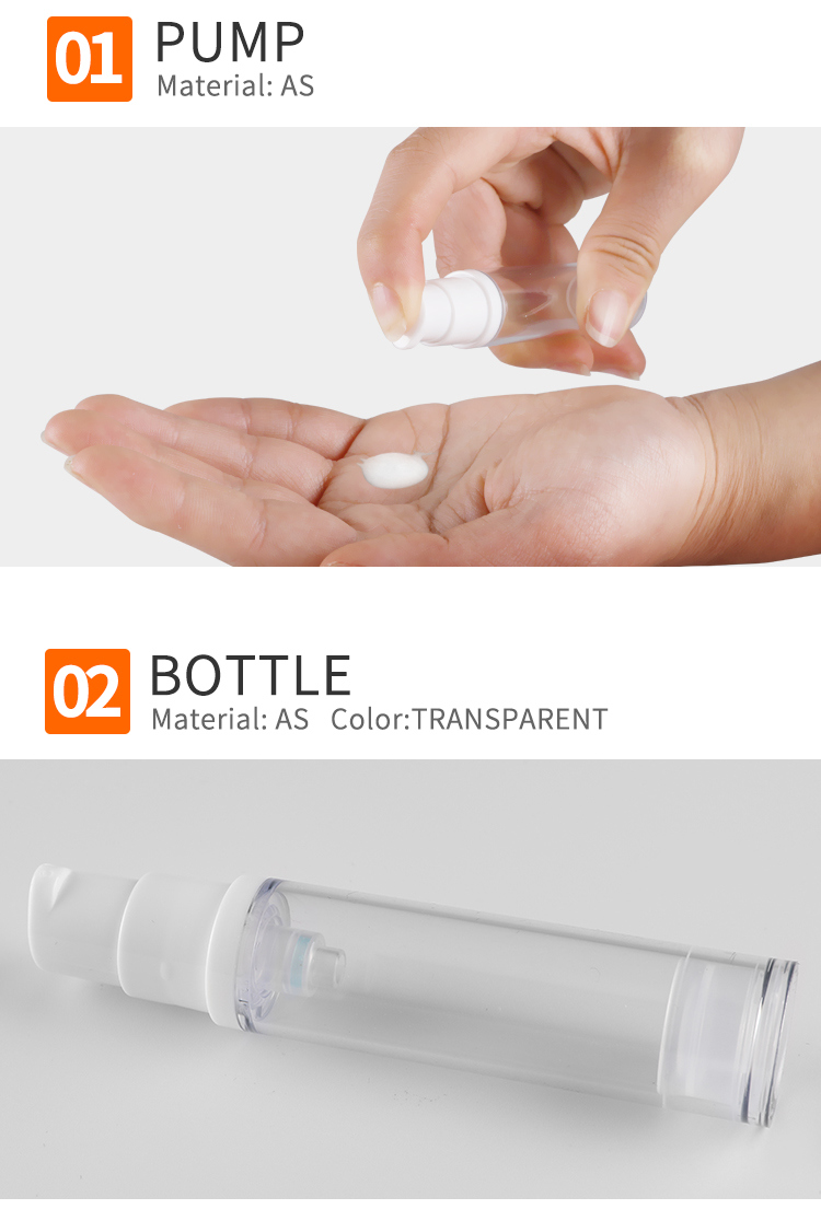 5ml 10ml 12ml 15ml Wholesale Airless Spray Bottle for Cosmetic Sample Sack