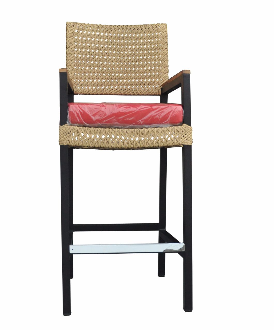 Modern Outdoor Wicker Bar Chair Rattan Weaving Bar Stool Pation Chair