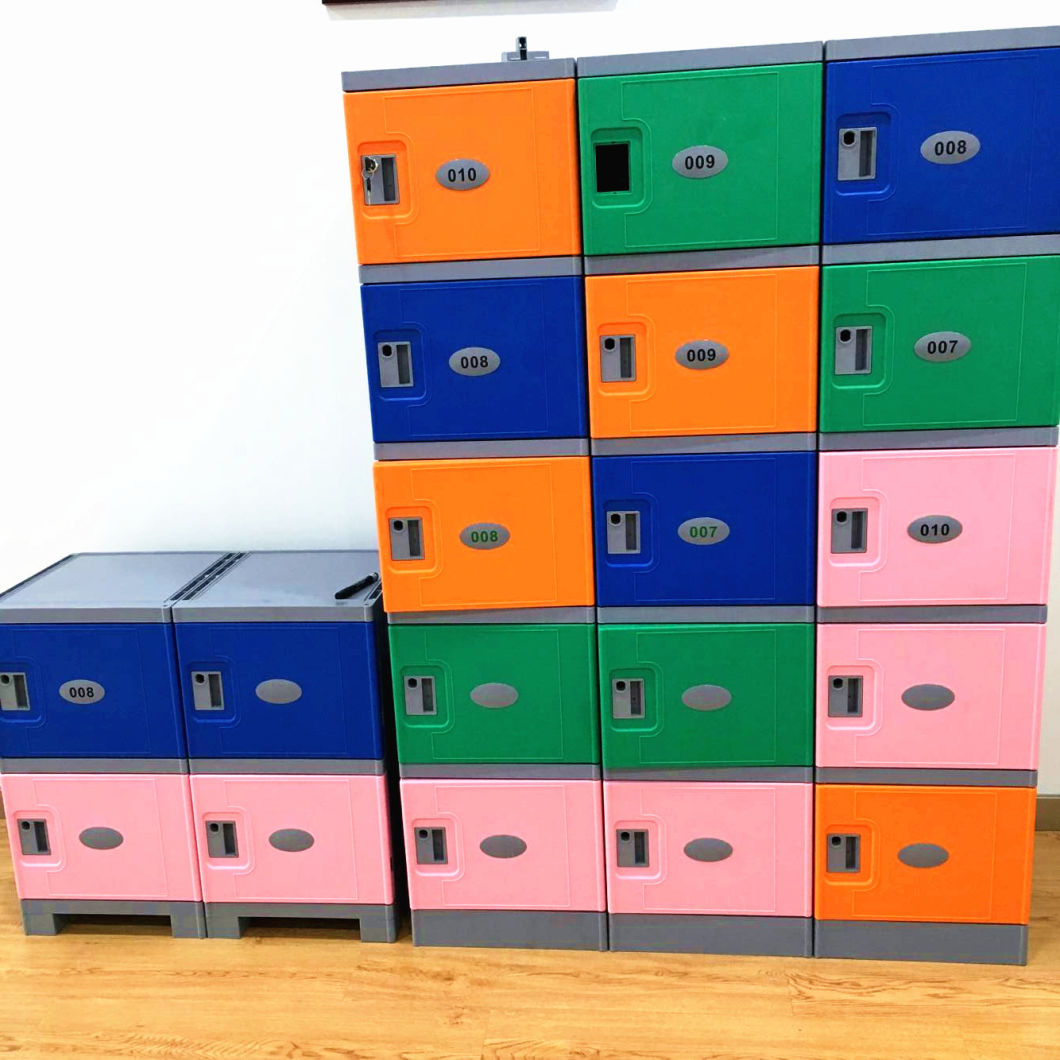 21inch Color Individual ABS Plastic Electronic Lockers for Gym/School