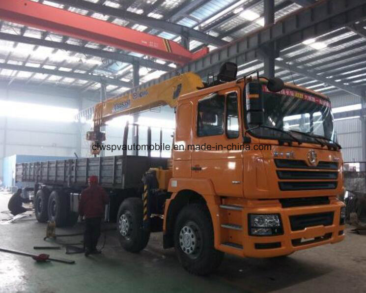 Shacman 8*4 Truck with Loading Crane 12 Tons Truck-Mounted Crane