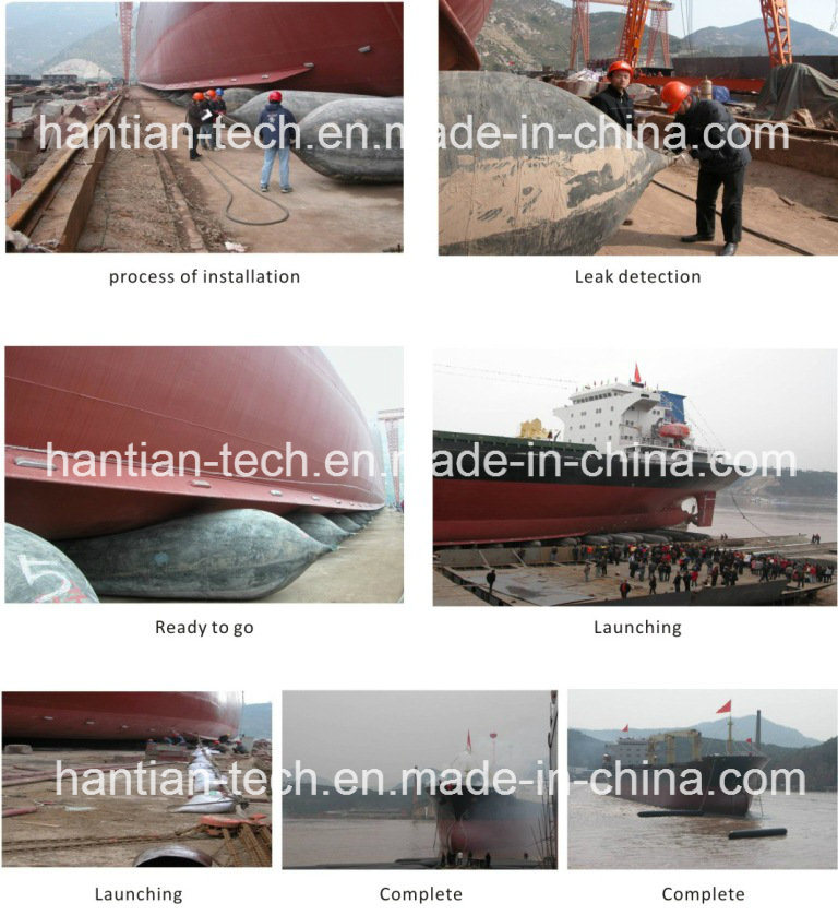 Inflatable Rubber Marine Laucing Airbags for Ship Launching and Landing (HT7/1.8)