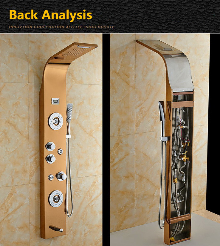 6 Functions Intelligent Constant Temperature European Digital Display Shower