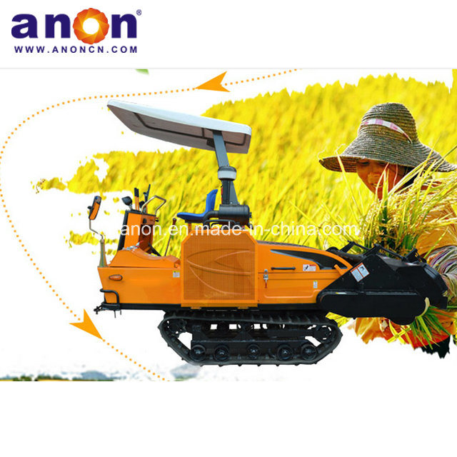Anon Power Diesel Engine Rubber Crawler Rotary Cultivator