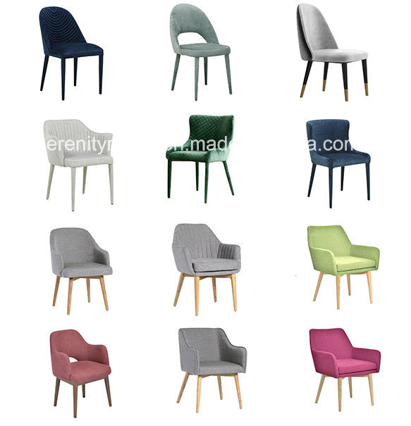 Restaurant Furniture Modern Fabric Upholstered Dining Chair