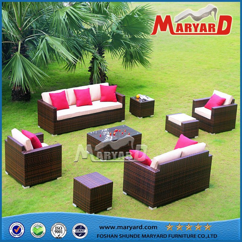 Balcony Outdoor Furniture Rattan Wicker Sofa