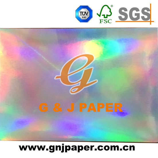 Hologram Transfer Silver Gold Metallized Paper Grey Back for Packaging