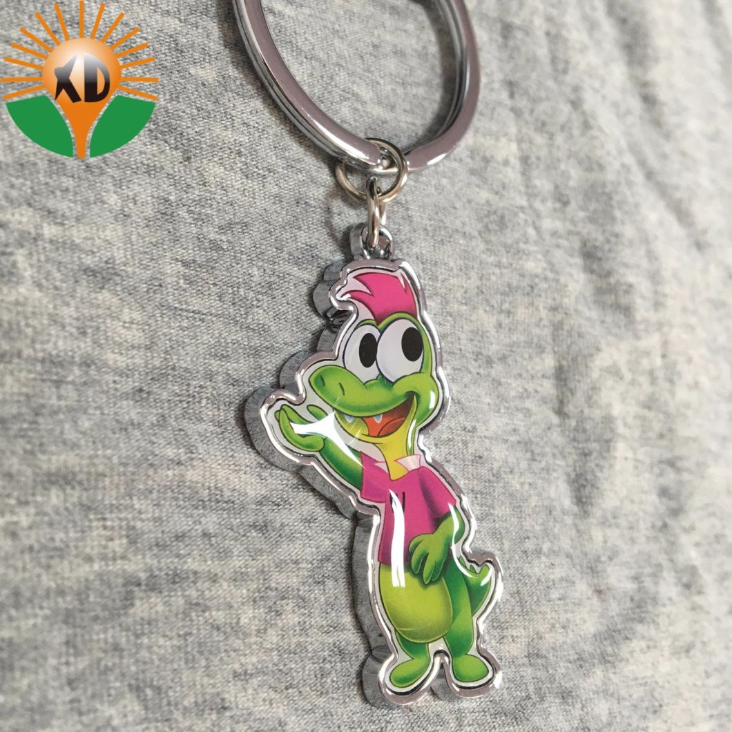 Wholesale Cheap Metal Customized Key Chain with Key Ring