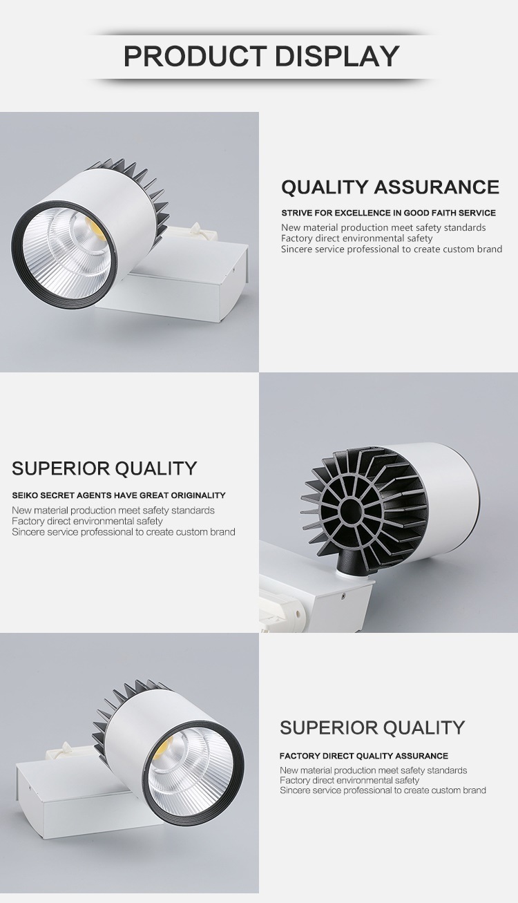Good Heat Aluminum Lens LED Track Spotlight