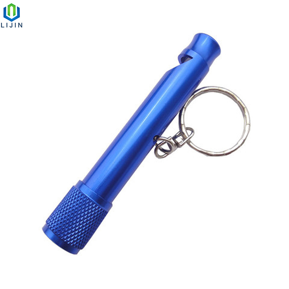 Mini Promotion Gift Whistle Key Chain LED Flashlight