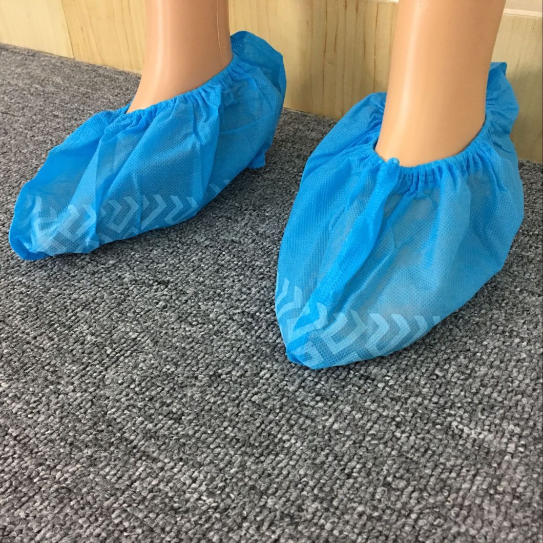 Non-Woven Blue Anti-Skid Shoe Cover