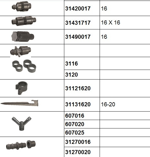 Agriculture Irrigation Use Drip Tape, Drip Hose Connect Plastic Fittings