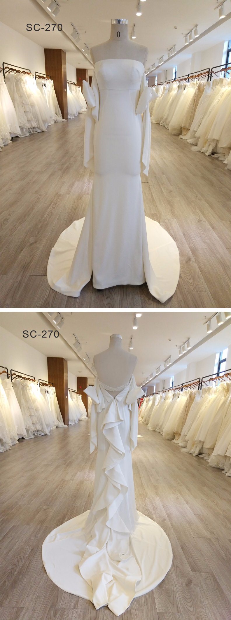 High Quality Satin Wedding Dress for Party