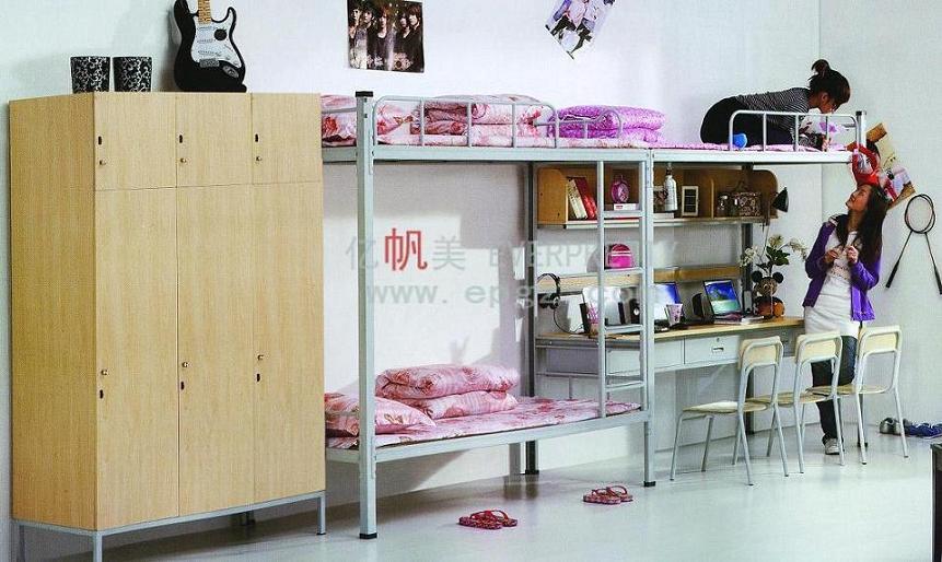 Factory Manufacture School Dormitory Steel Frame Bunk Bed