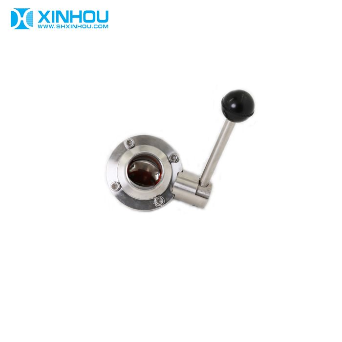 Stainless Steel 304 316 Manual Clamp Sanitary Butterfly Valve