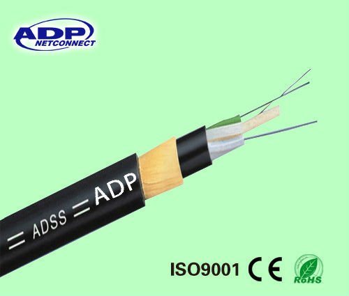 Outdoor Single Mode ADSS 24 Core Fiber Optic Cable Price