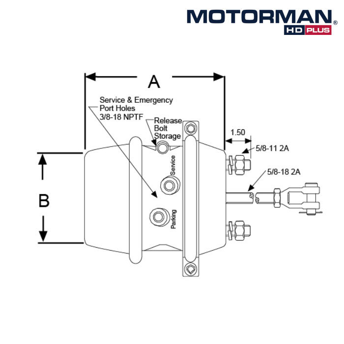 Truck Air Parts Spring Brake Chamber Suspension 30/30 (901-3002) for Heavy Truck and Trailer